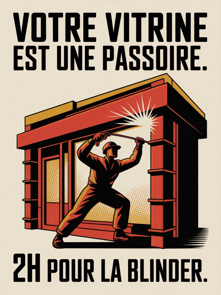 Votre vitrine est une passoire.